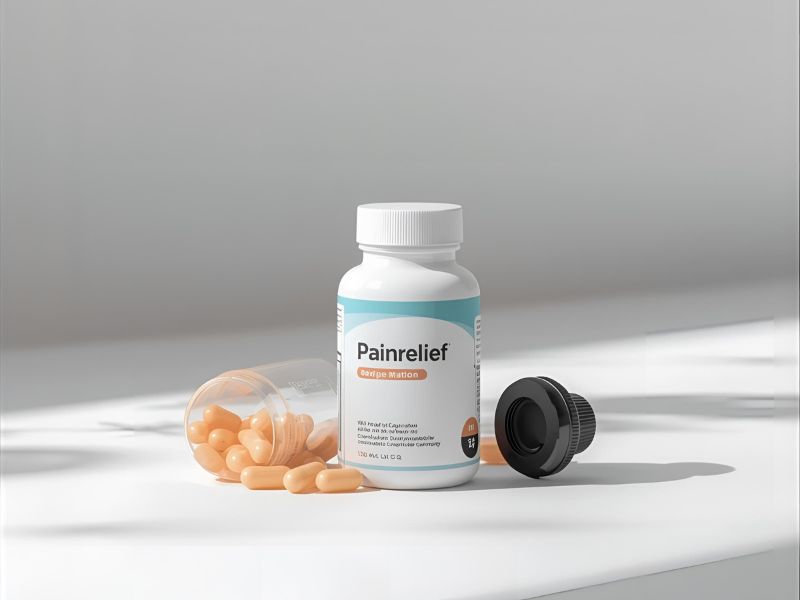 Discreetly shipped pain relief tablets and capsules